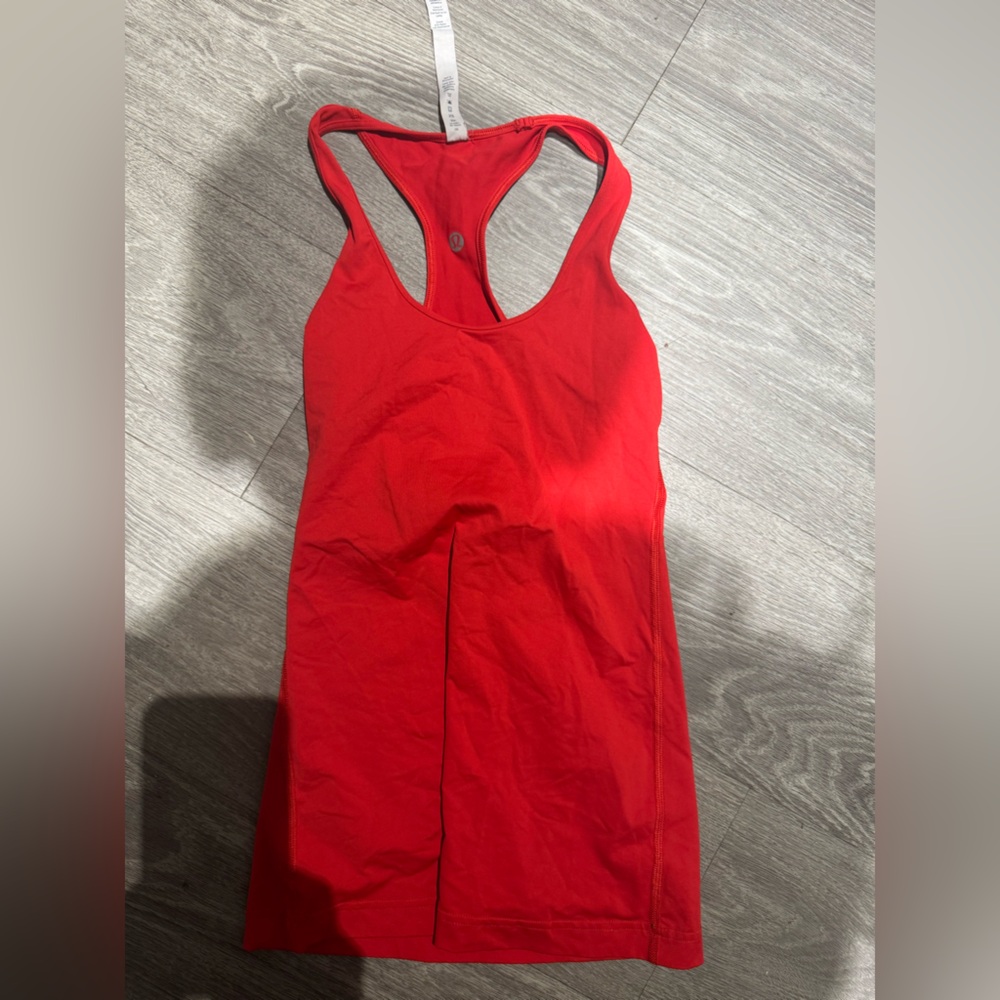 Lululemon Women's Red Racerback Tank Top